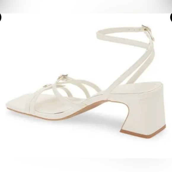 OPEN EDIT Iliana ankle strap sandal white/size 8 - Picture 3 of 5
